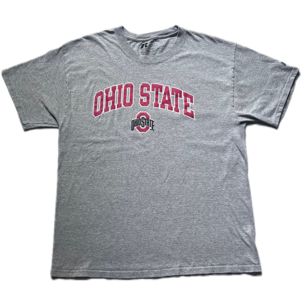 Authentic Vintage Ohio State Scarlet and Gray Cotton T-Shirt Collegiate Tees